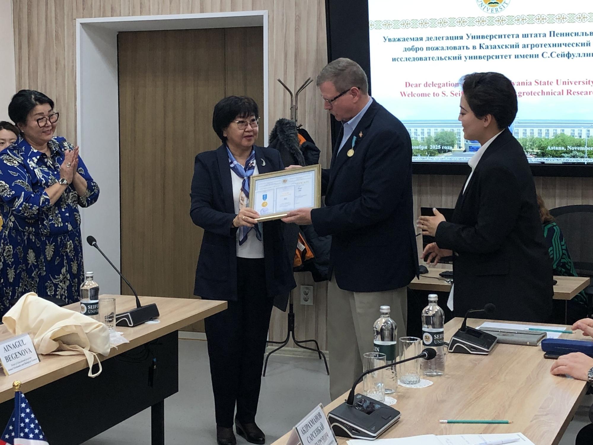 Presentation to Dean Ott