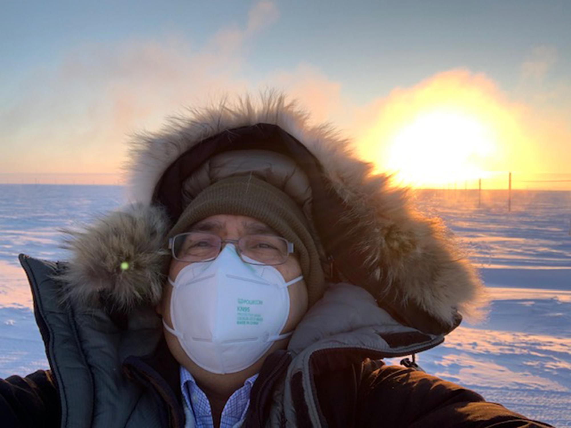 Polar sunrise in Alaska