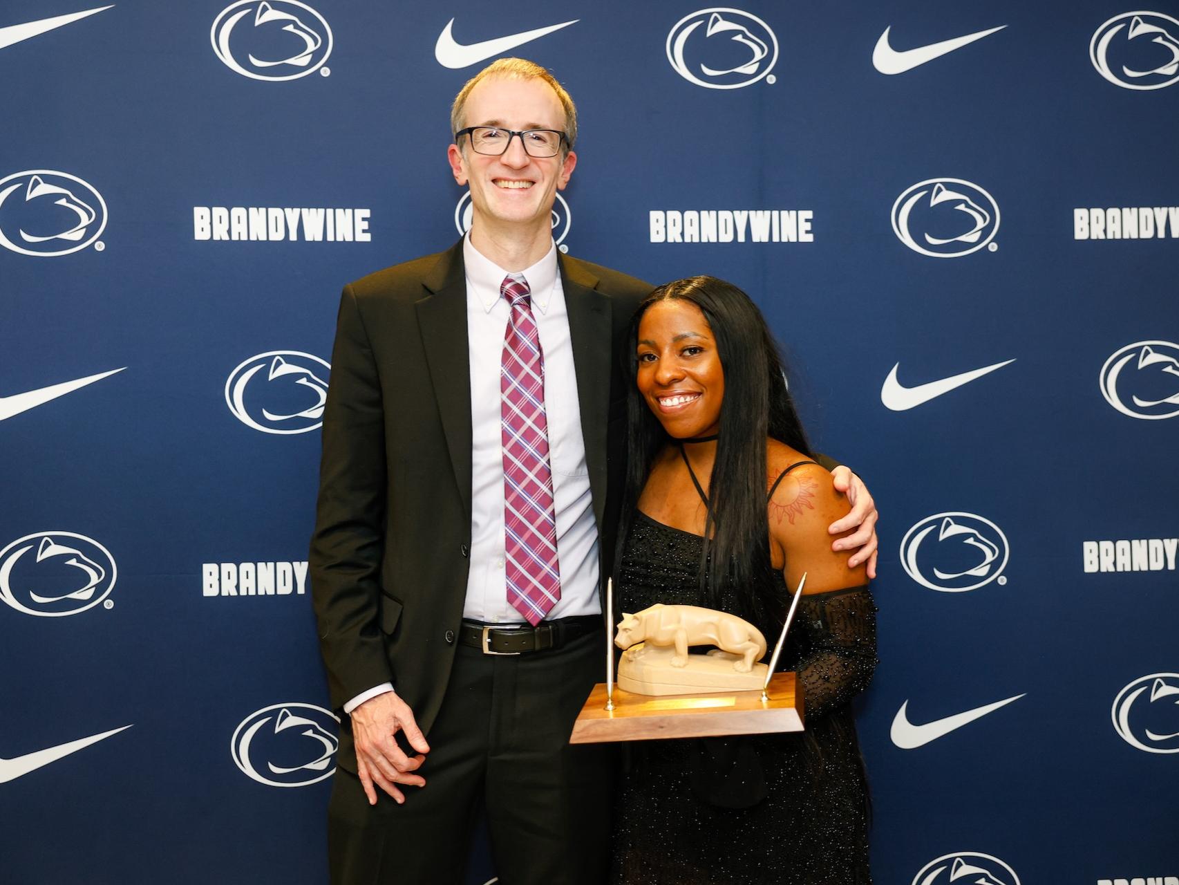 Brianna Banks with Jim Hardy