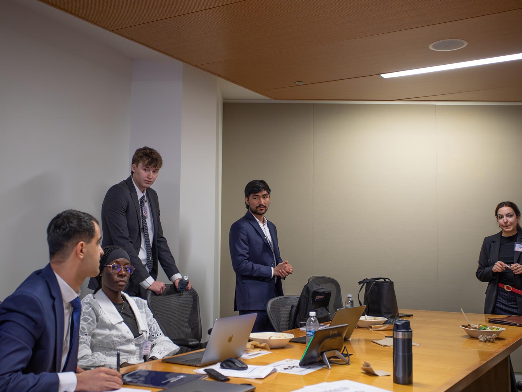The United States delegation planning future team negotiations.