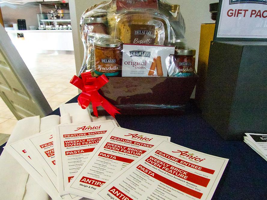 Amici Italian Market menu and gift pack