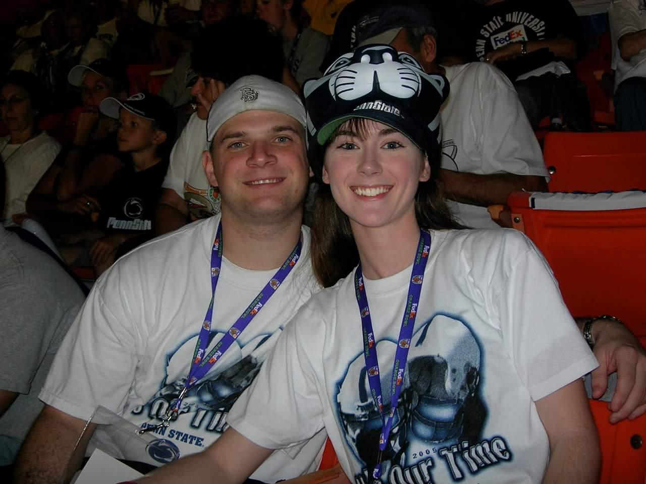 Ed and Karen Rich at the Orange Bowl