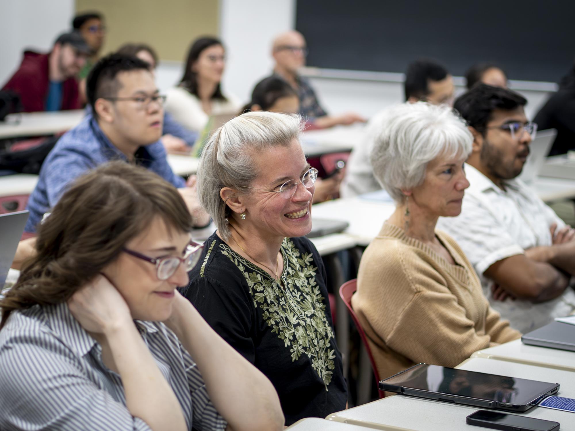 Attendees listen to a Distinguished Lecture in Life Sciences presentation. April 24, 2026