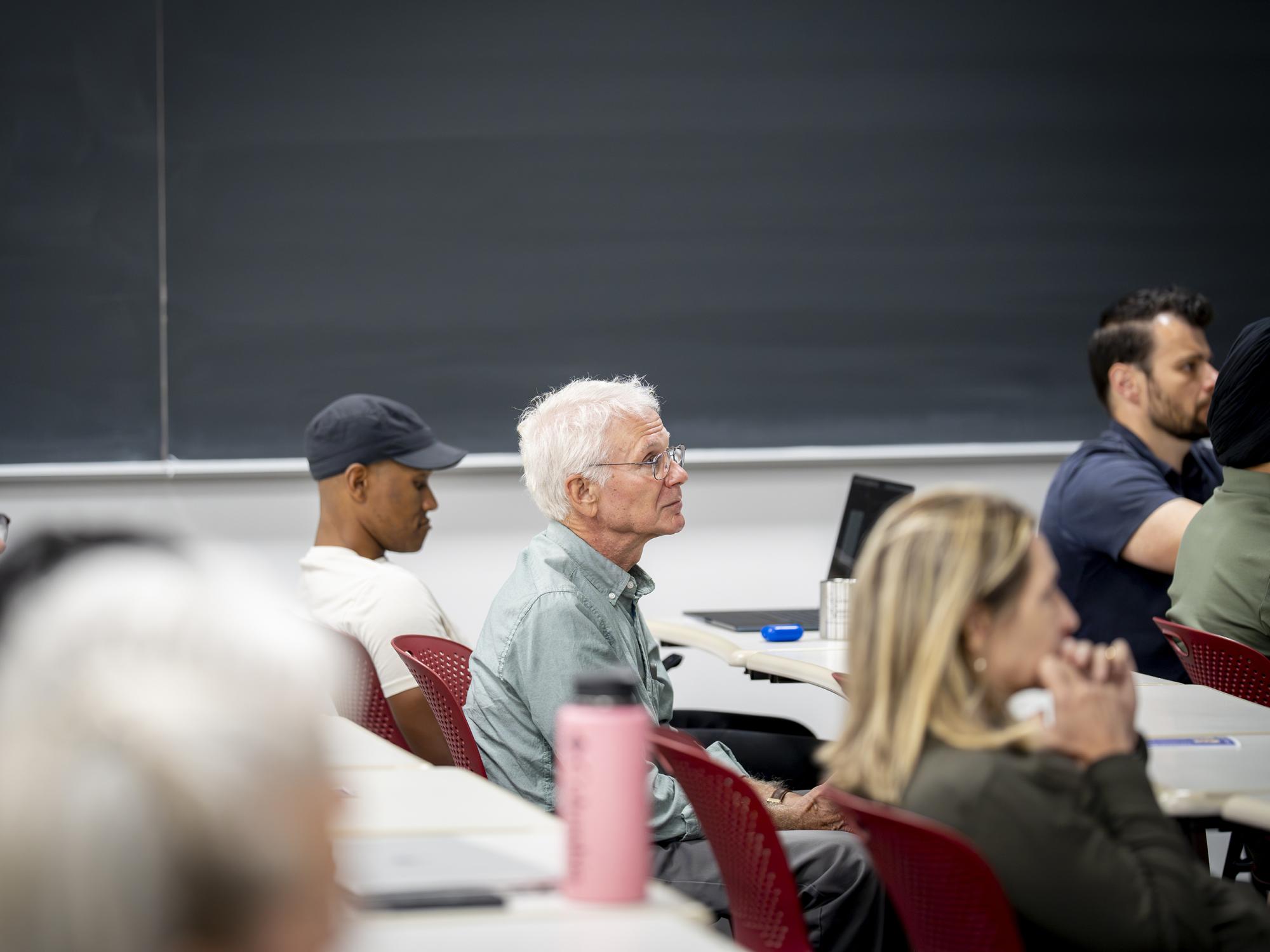 Attendees listen to a Distinguished Lecture in Life Sciences presentation. April 24, 2026