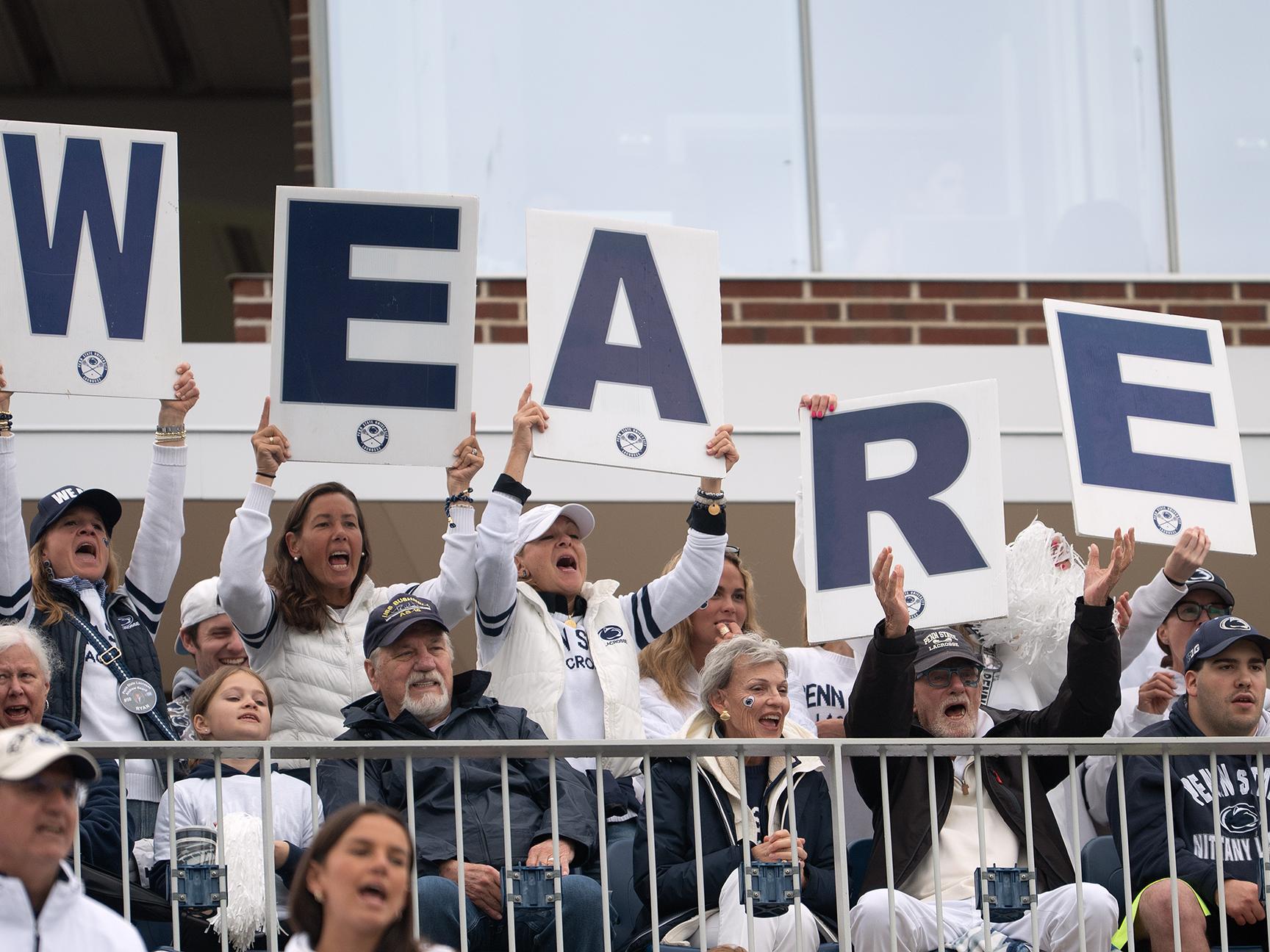 Fans show "We Are' sign