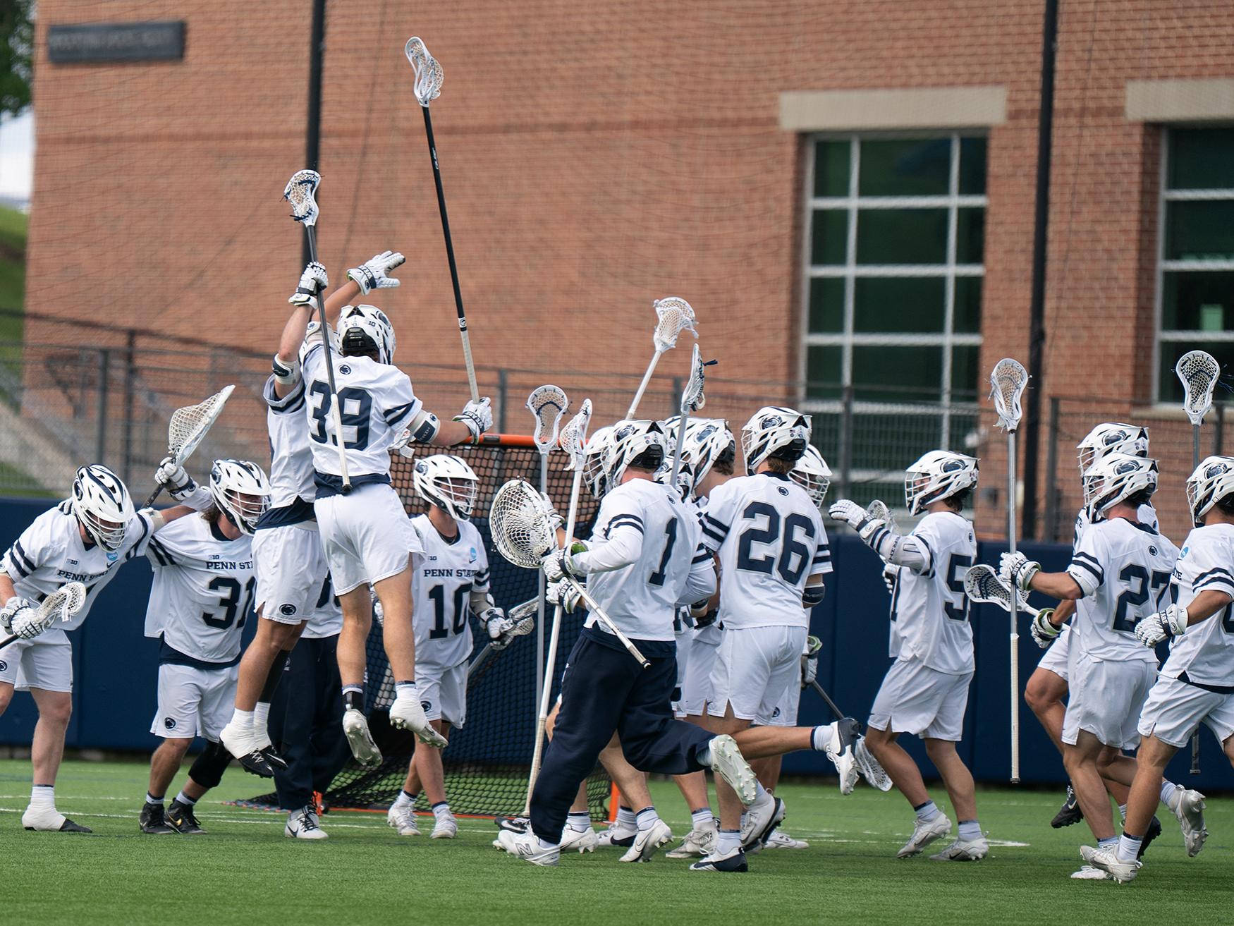 Team celebrates on field