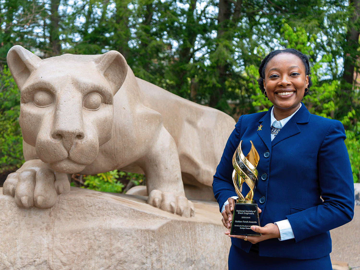 Thomas named National Society of Black Engineers Graduate Student of the Year