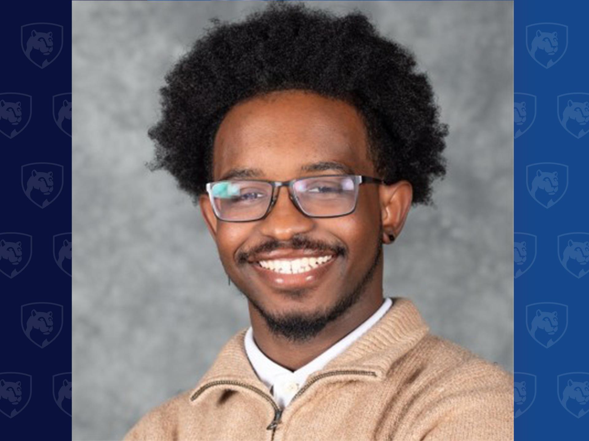 head shot of a young man