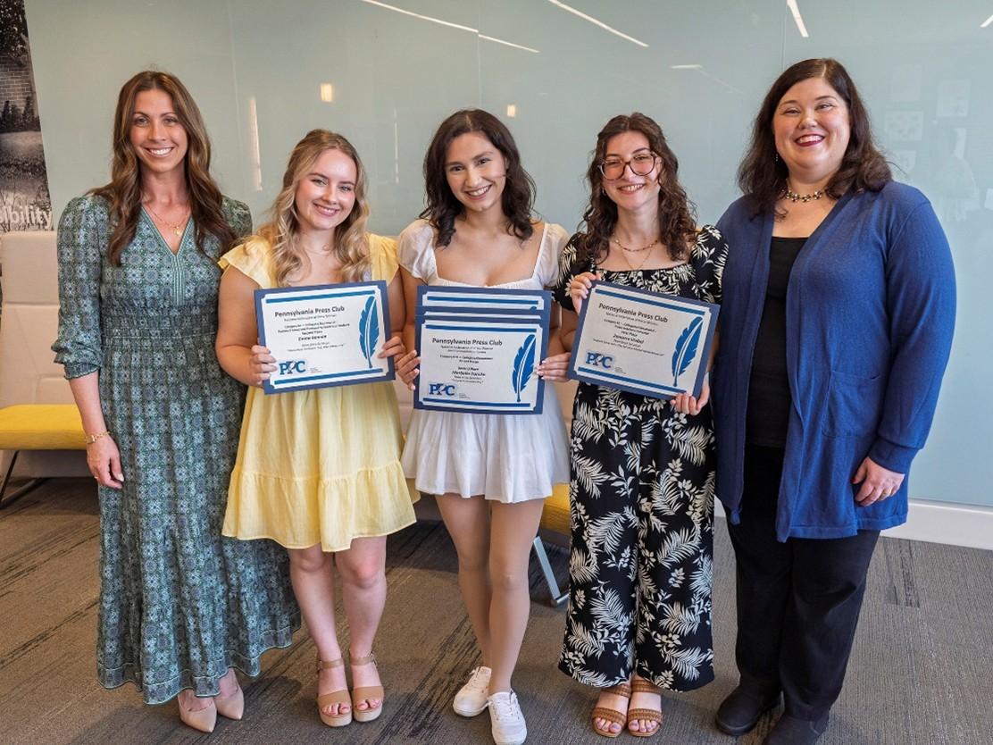  Corporate communication students, professor recognized in statewide competition 