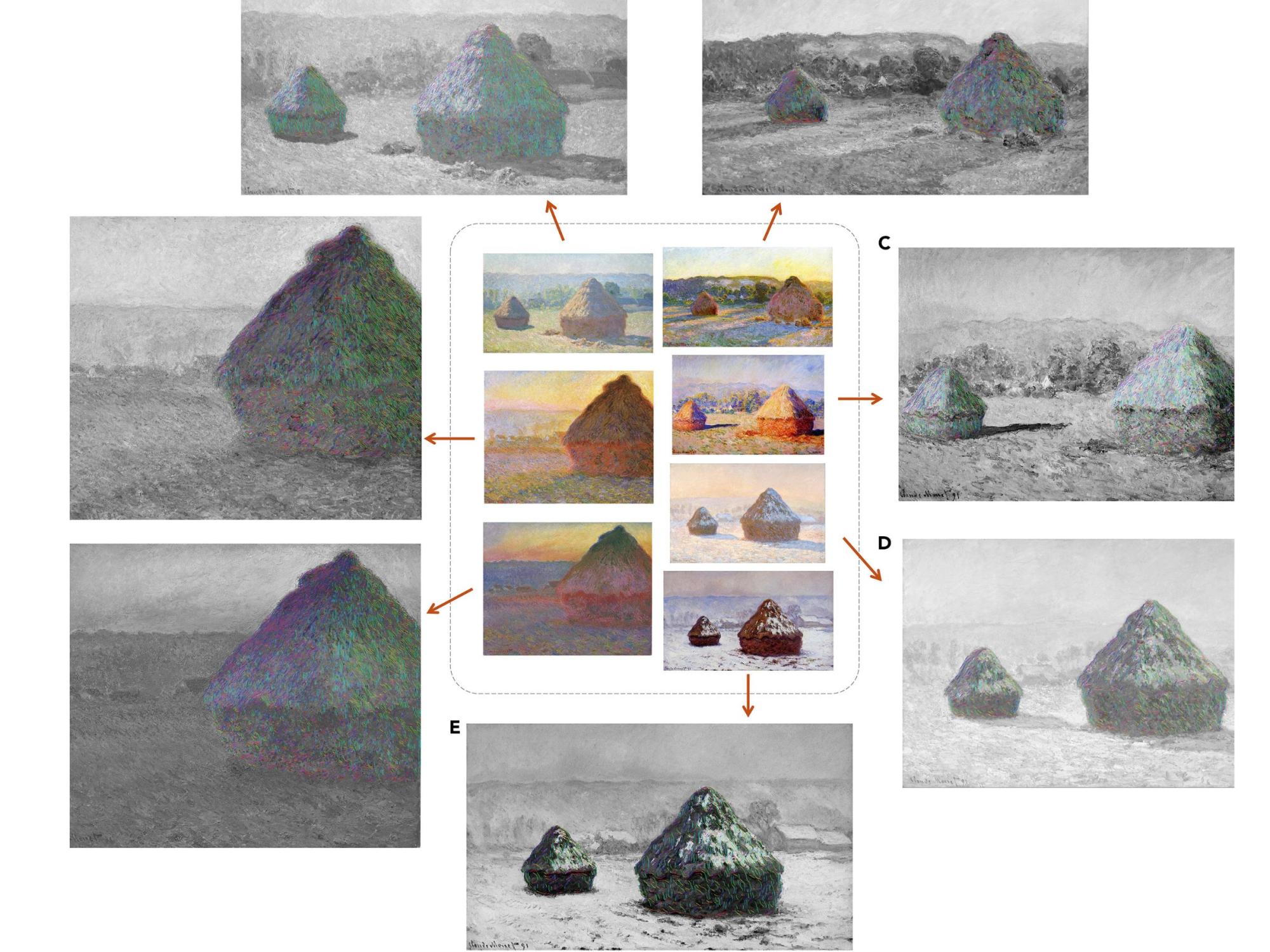 computational image analysis of haystacks by monet
