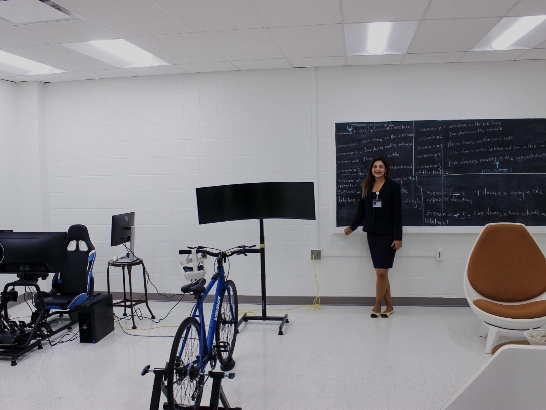Professor standing in front of the classroom