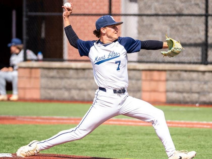 Baseball Pitcher throws ball to batter