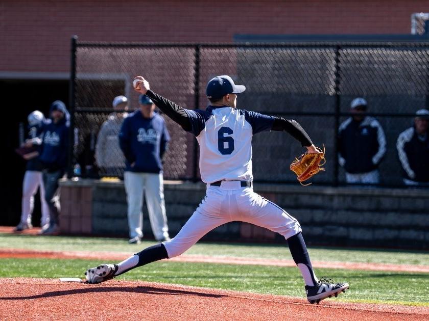 Pitcher throws the ball.