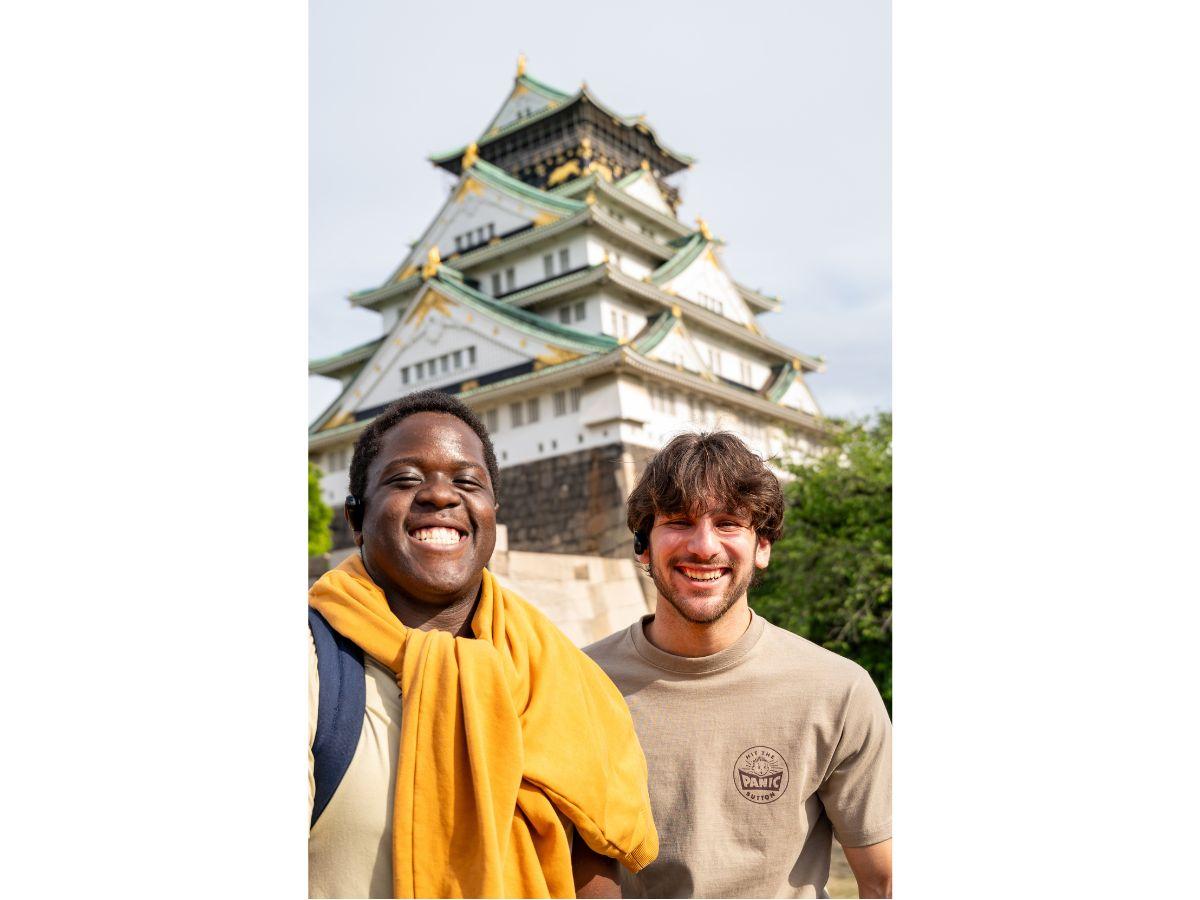 Penn State Mont Alto students visited Osaka Castle.