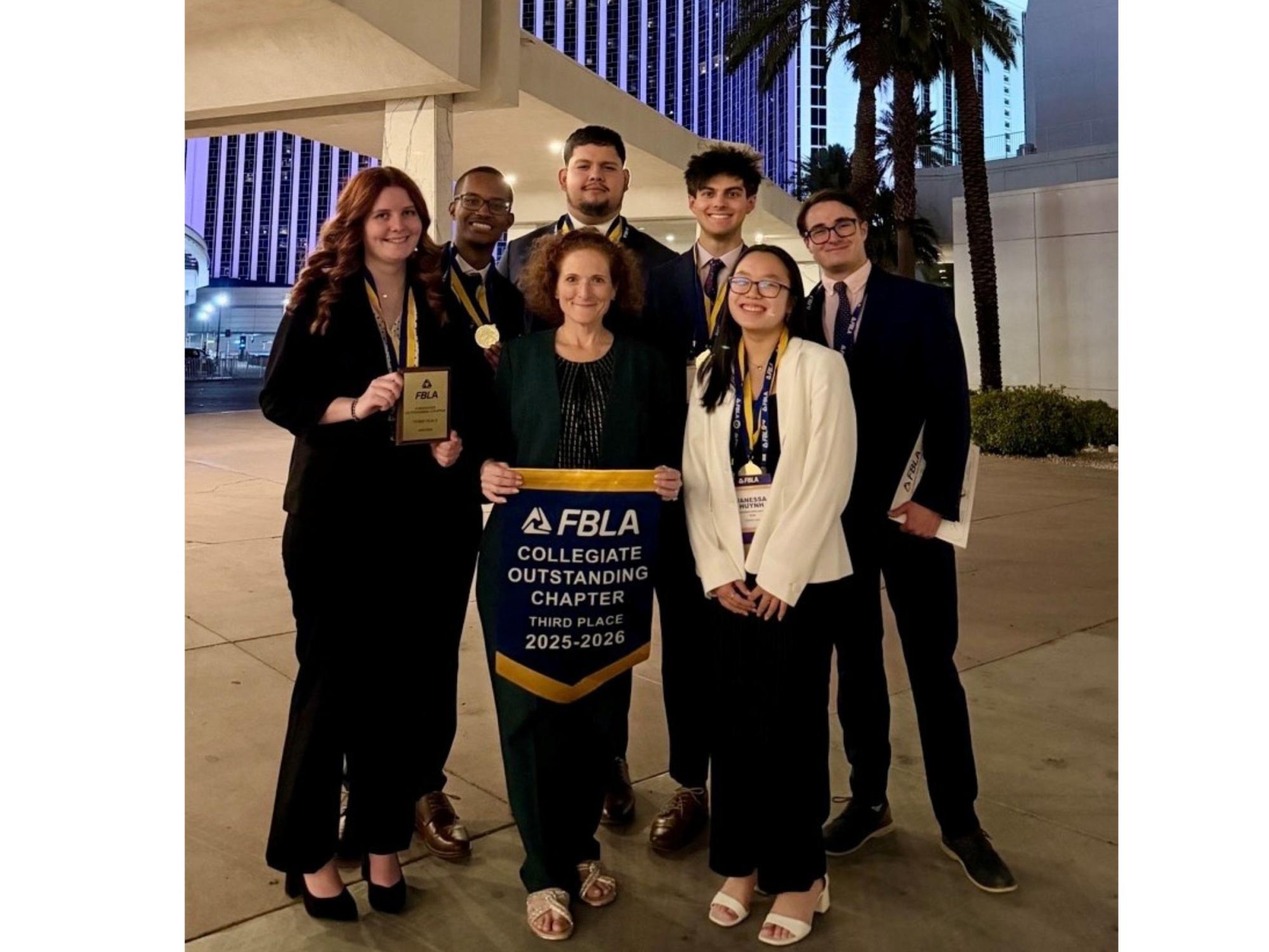 Pictures of students and advisor