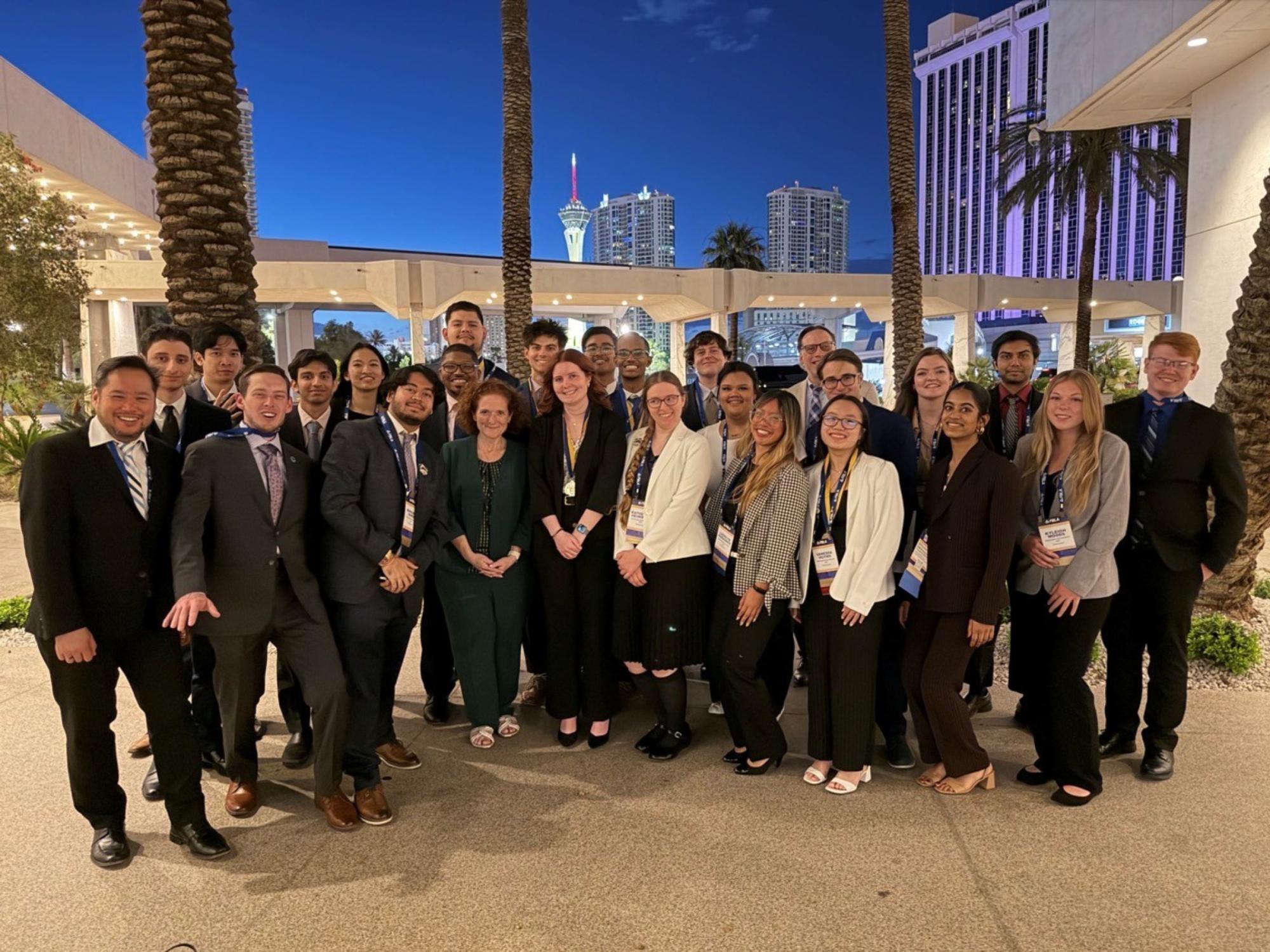 A picture of students and advisors
