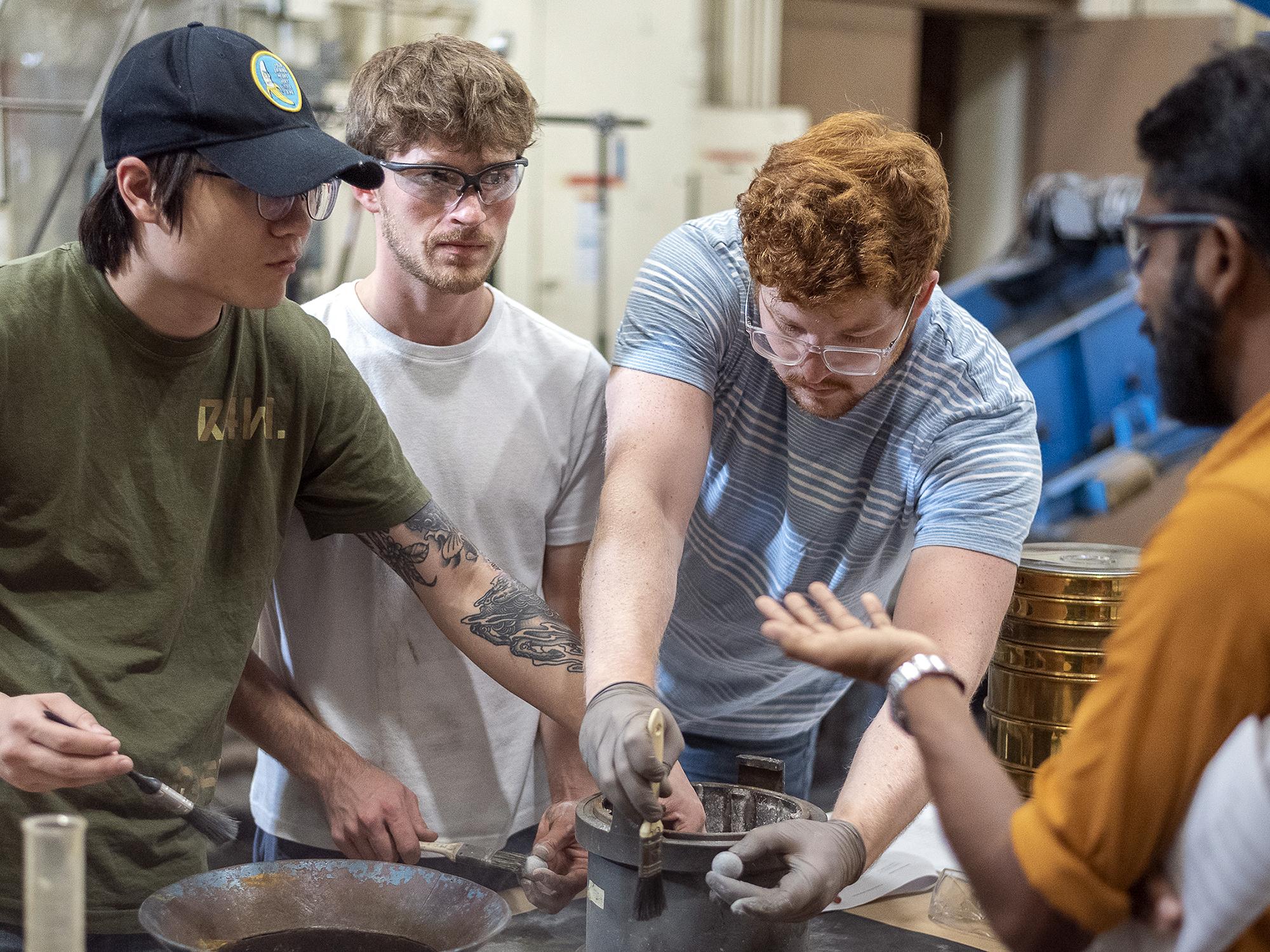 Mining engineering students