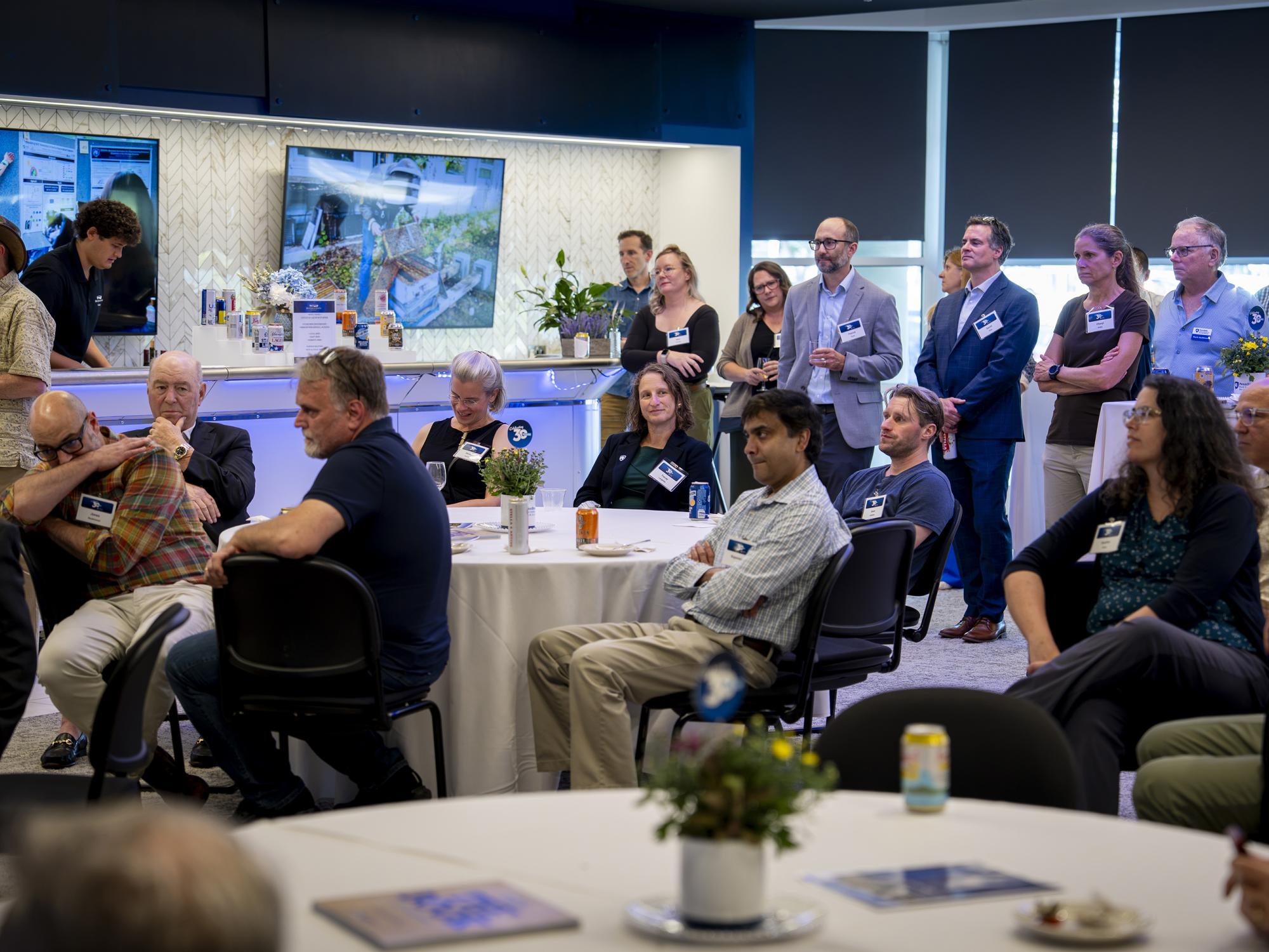 Attendees, including Eberly College of Science Dean Tracy Langkilde, at the Huck Institutes 30th Anniversary Event. August 28, 2026
