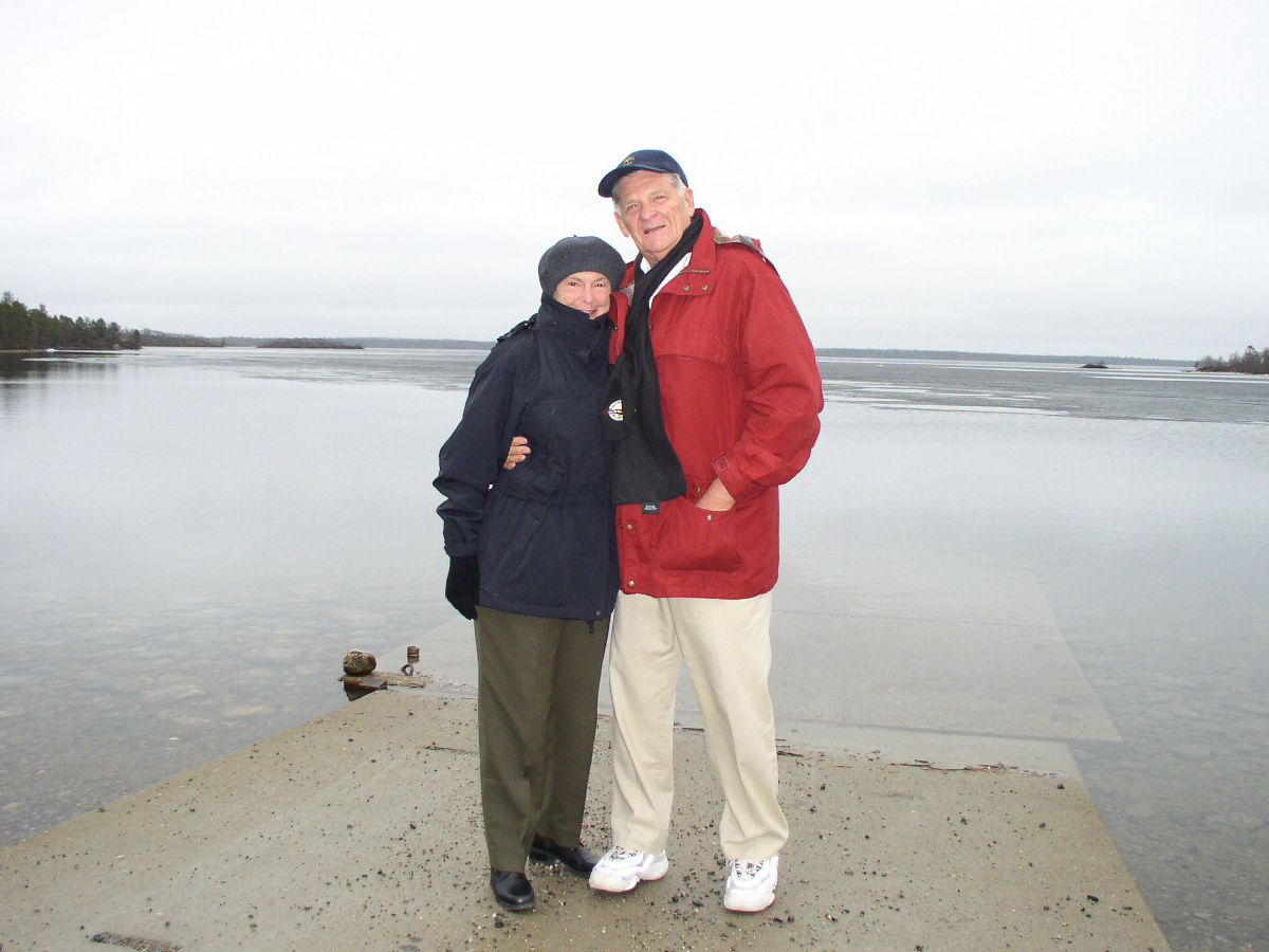 Joän and Anton Egner pose during one of their travels. Photo courtesy of Victoria Garwood.