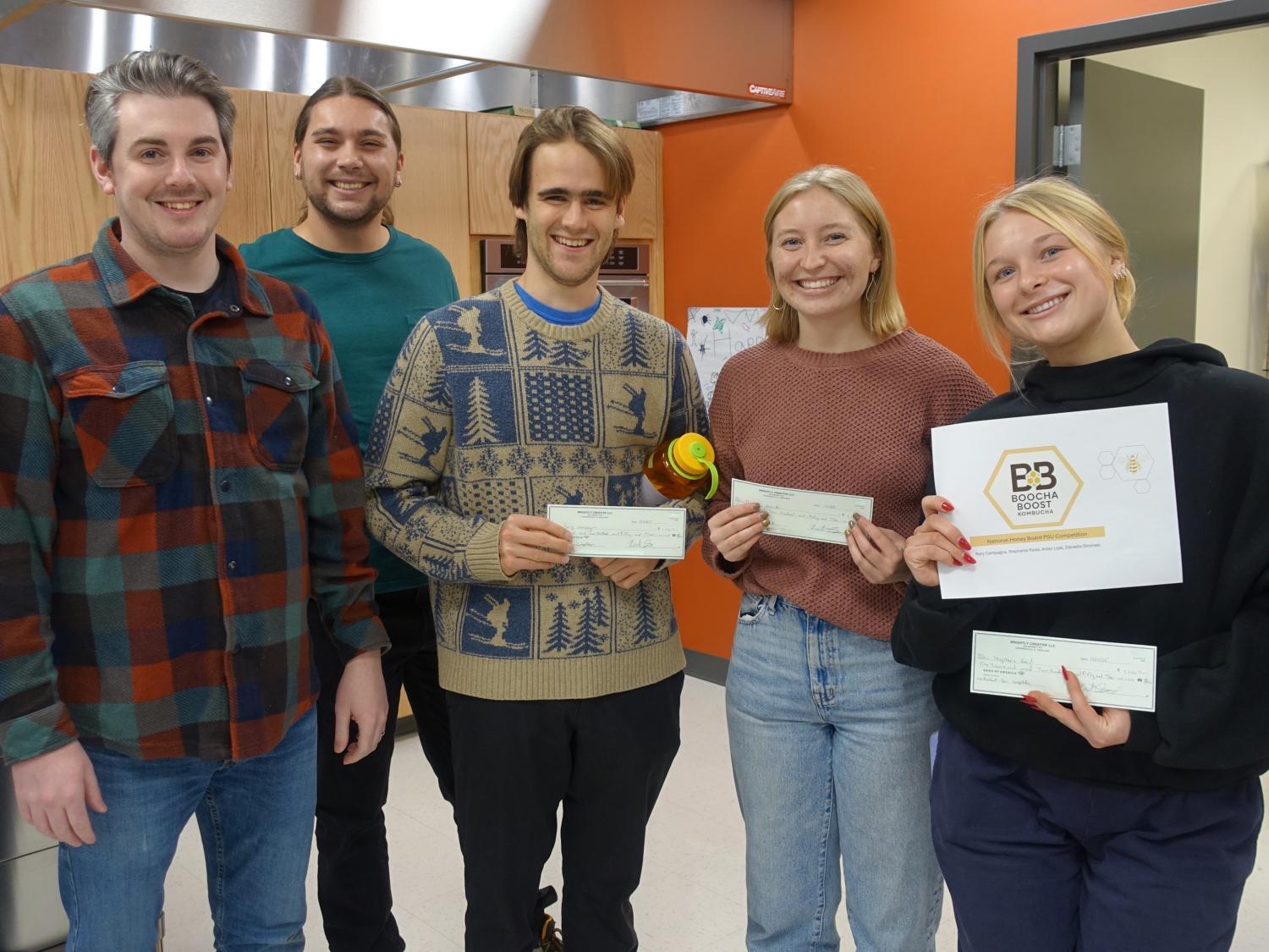 Stephanie Read and her food science teammates.