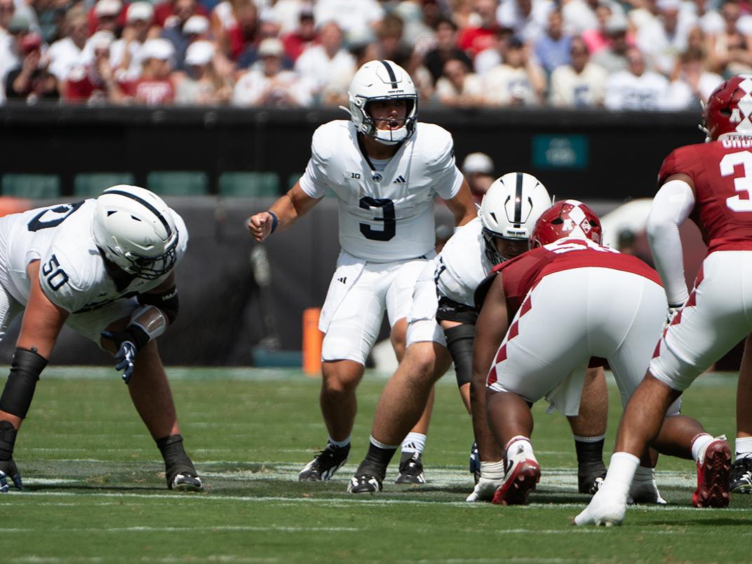 Quarterback calling play