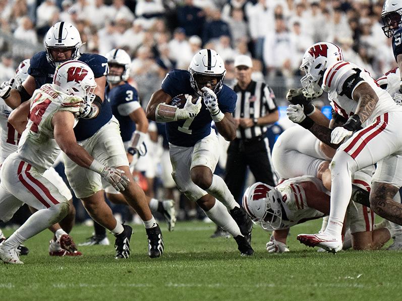 Running back trying to get through