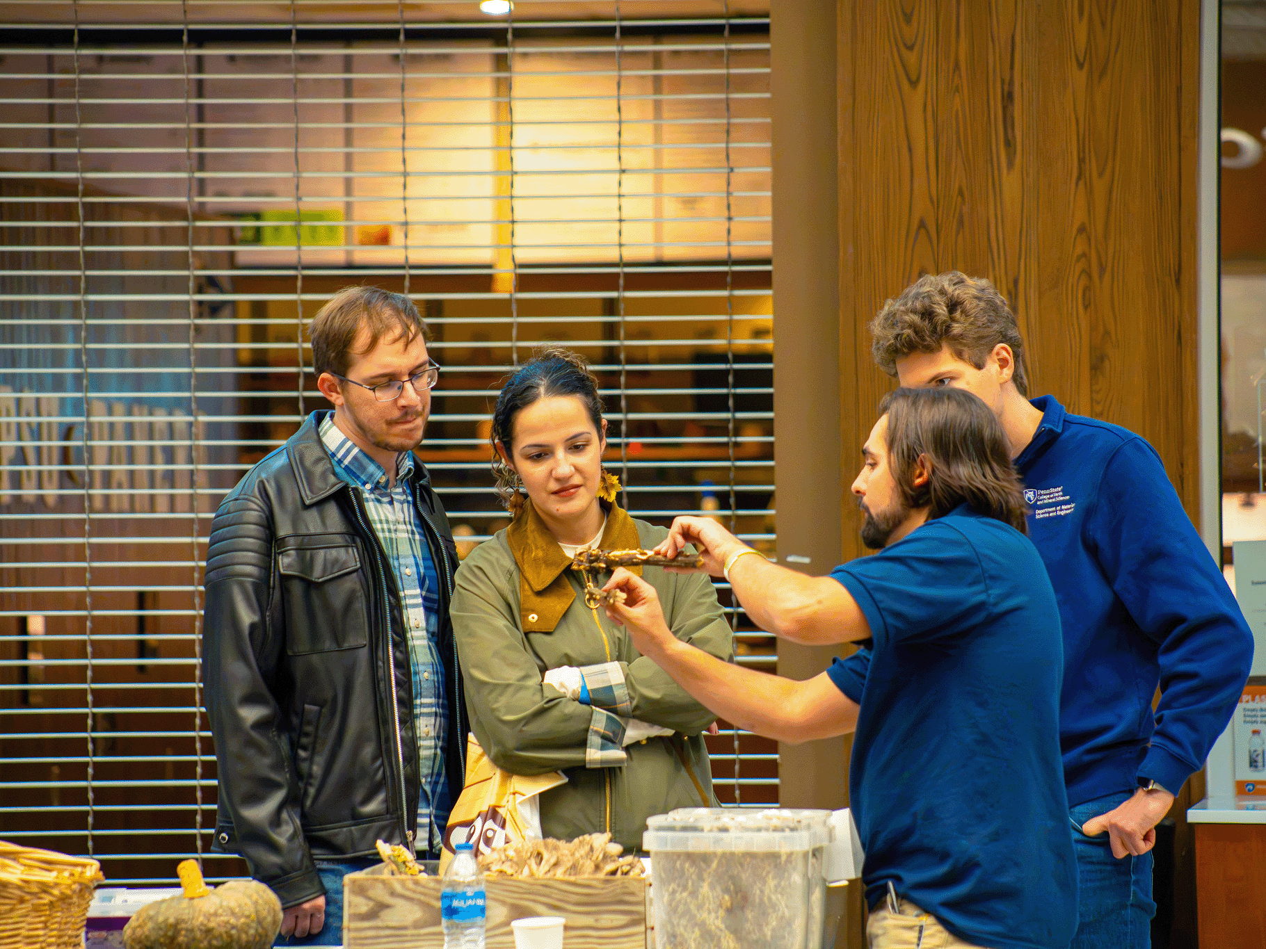 The Entomology Graduate Student Association brought along a few of their favorite insects to display to the graduate community.