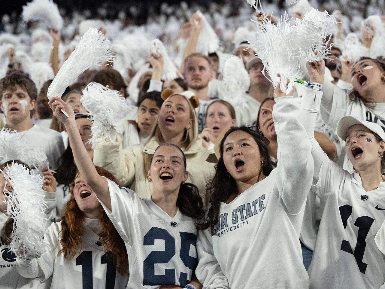 Fans cheering