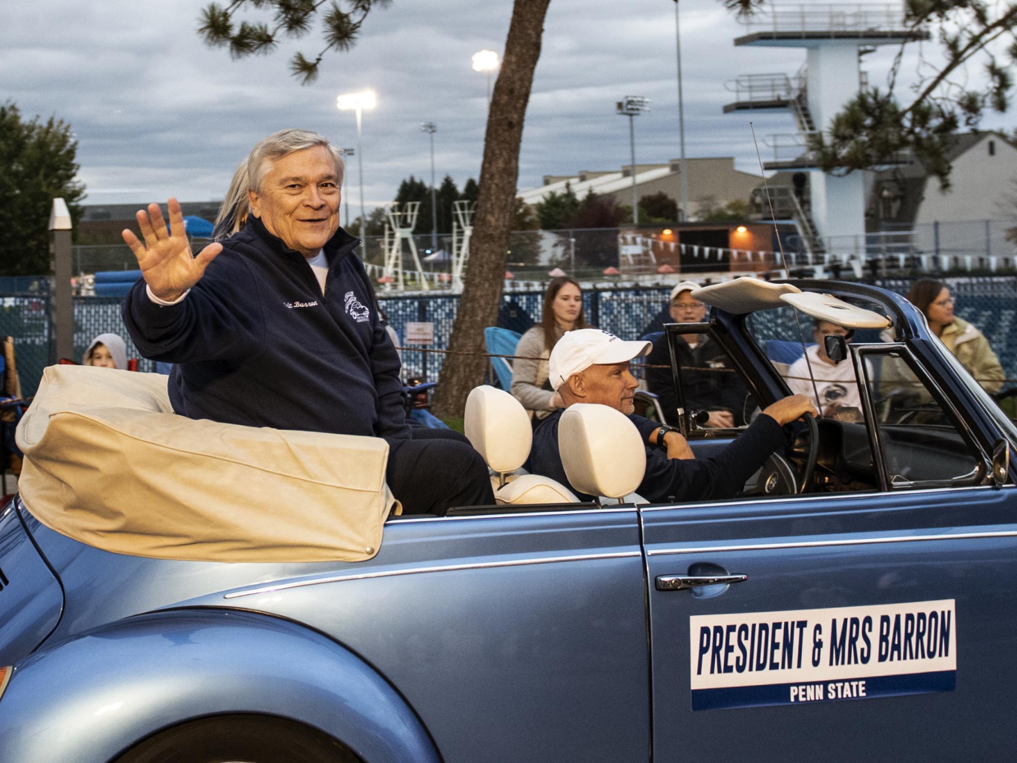 President Barron at Homecoming
