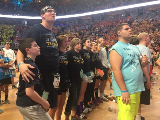 Students at THON
