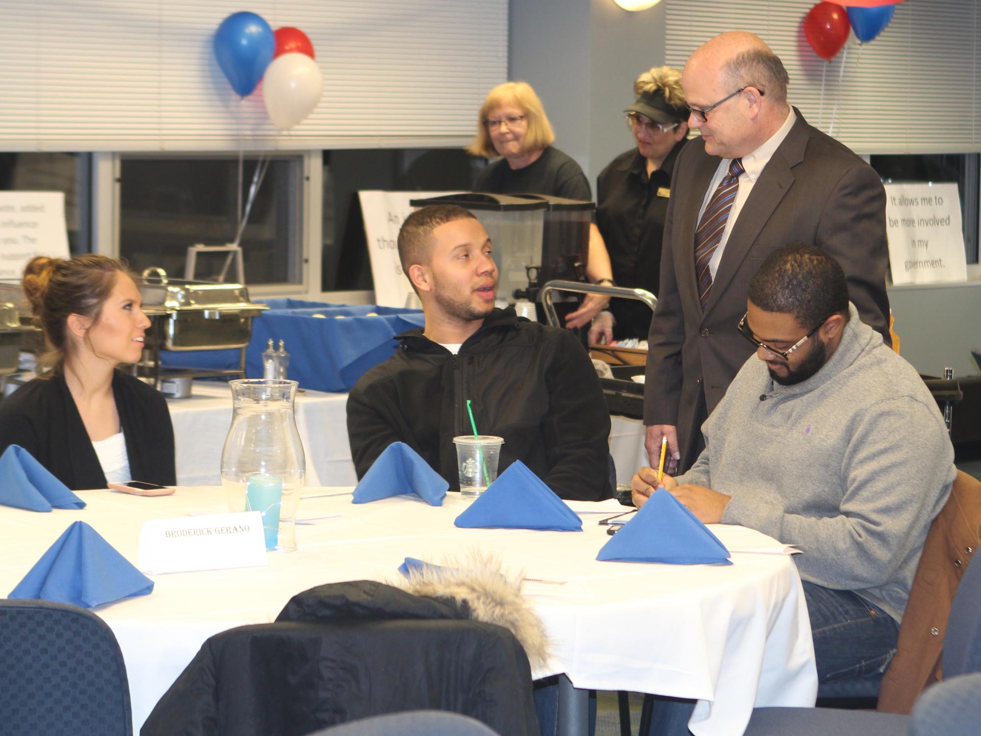 Students with chancellor