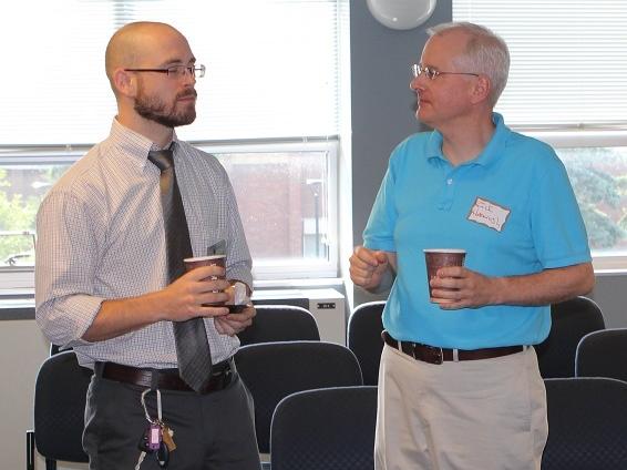 Faculty talking