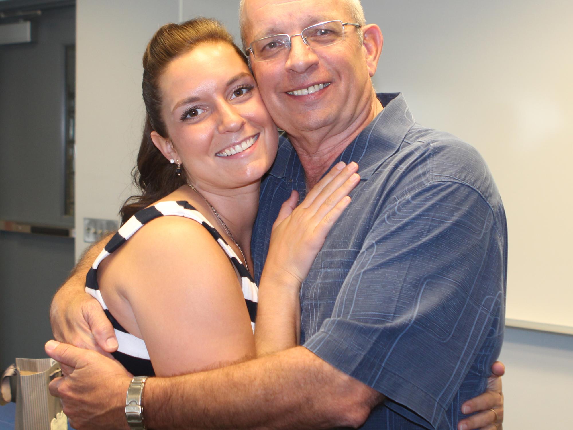 faculty and daughter