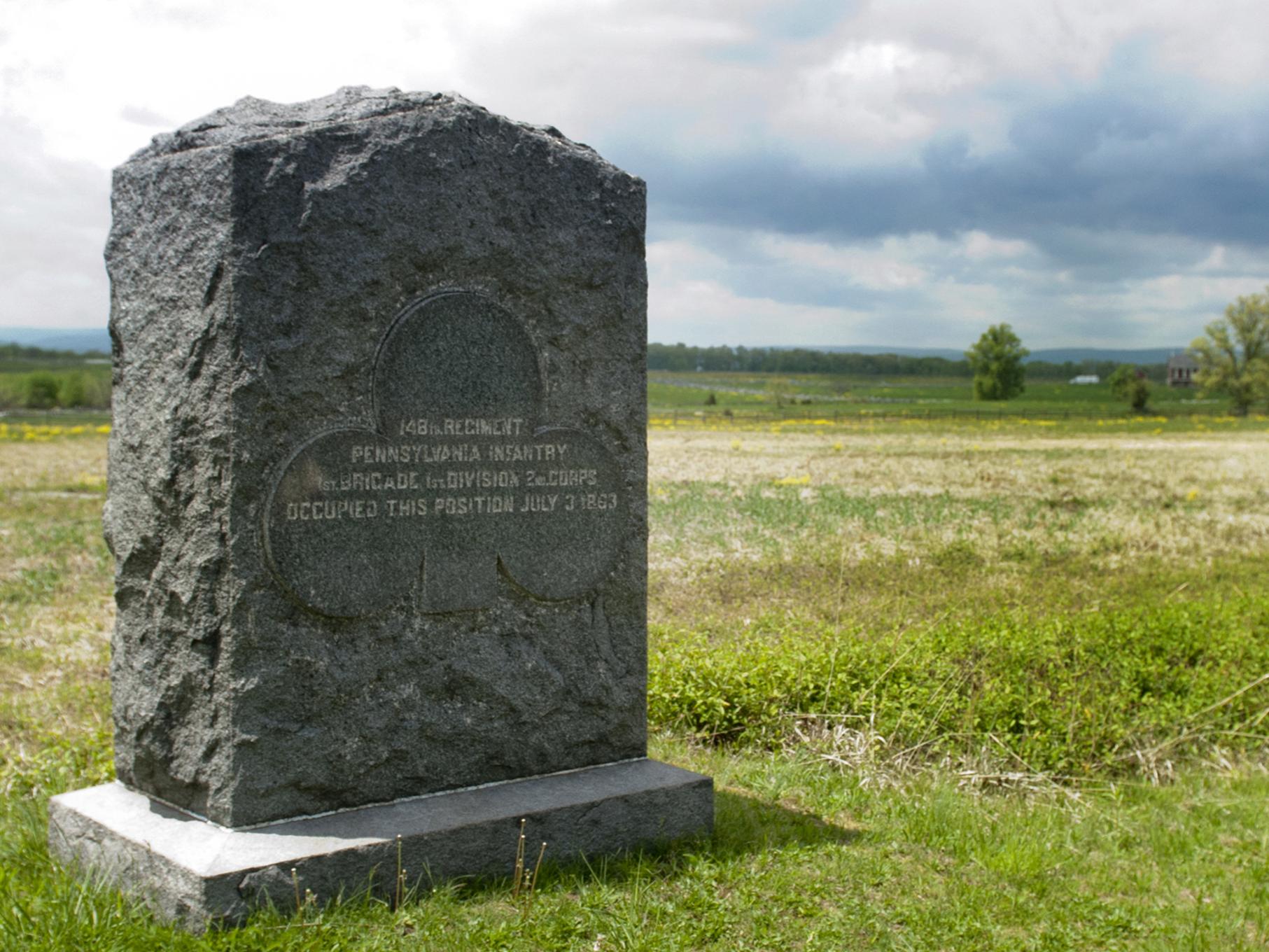 148th pennsylvania marker Gettysburg