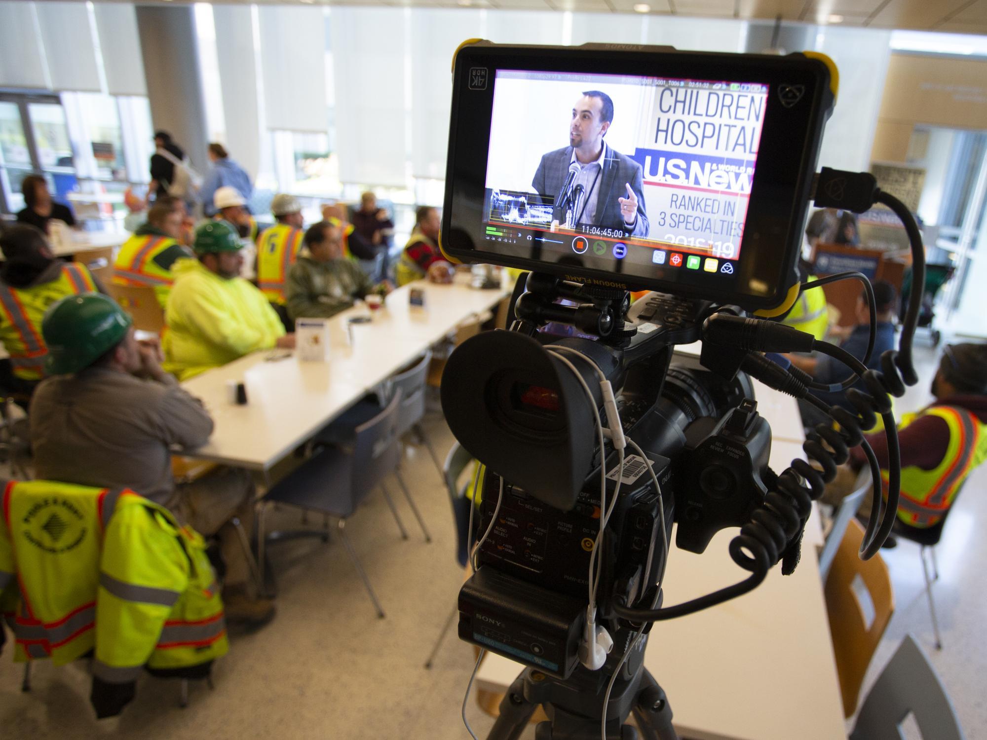 "Topping Off" ceremony at Penn State Children's Hospital