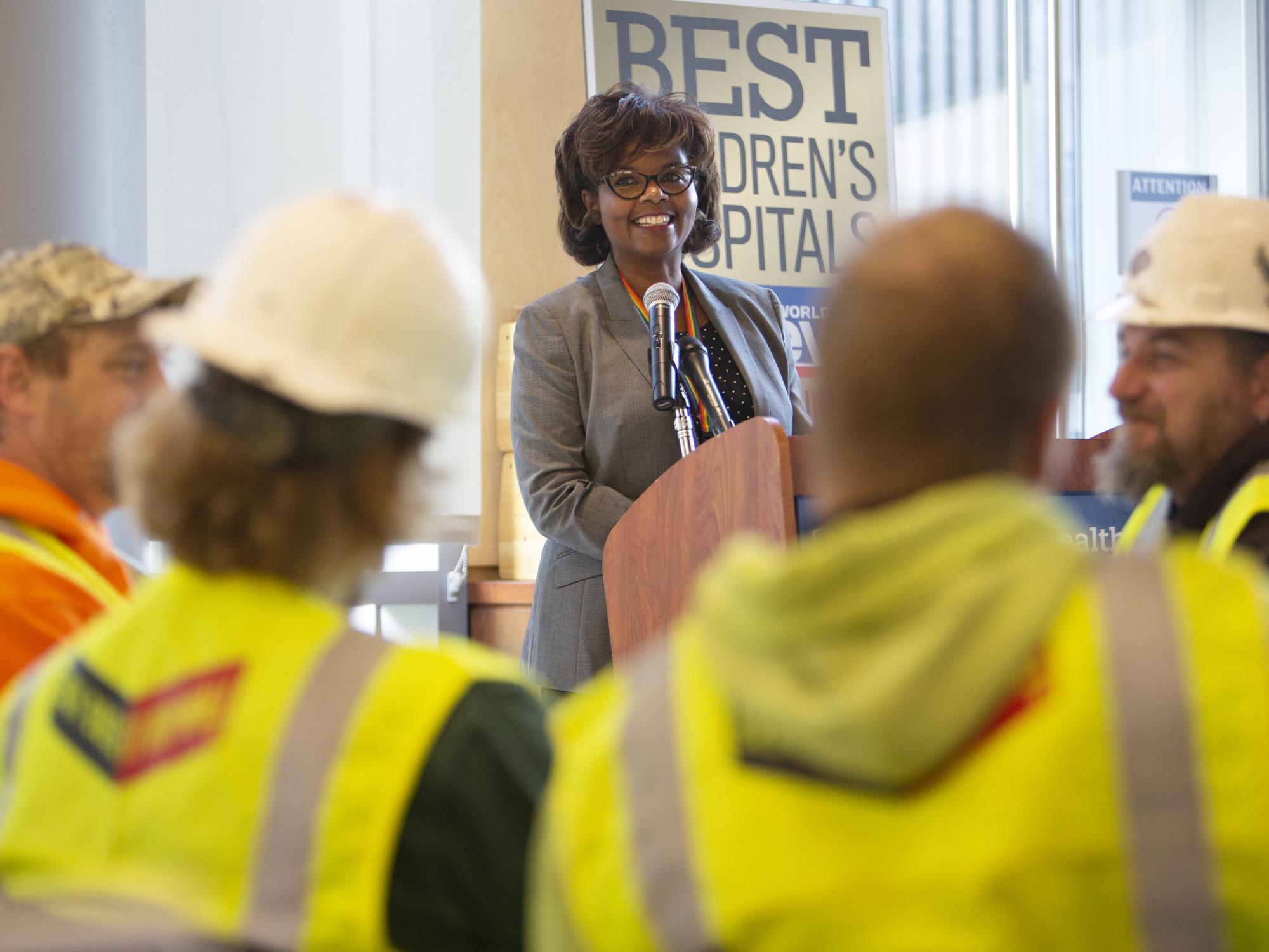 "Topping Off" ceremony at Penn State Children's Hospital