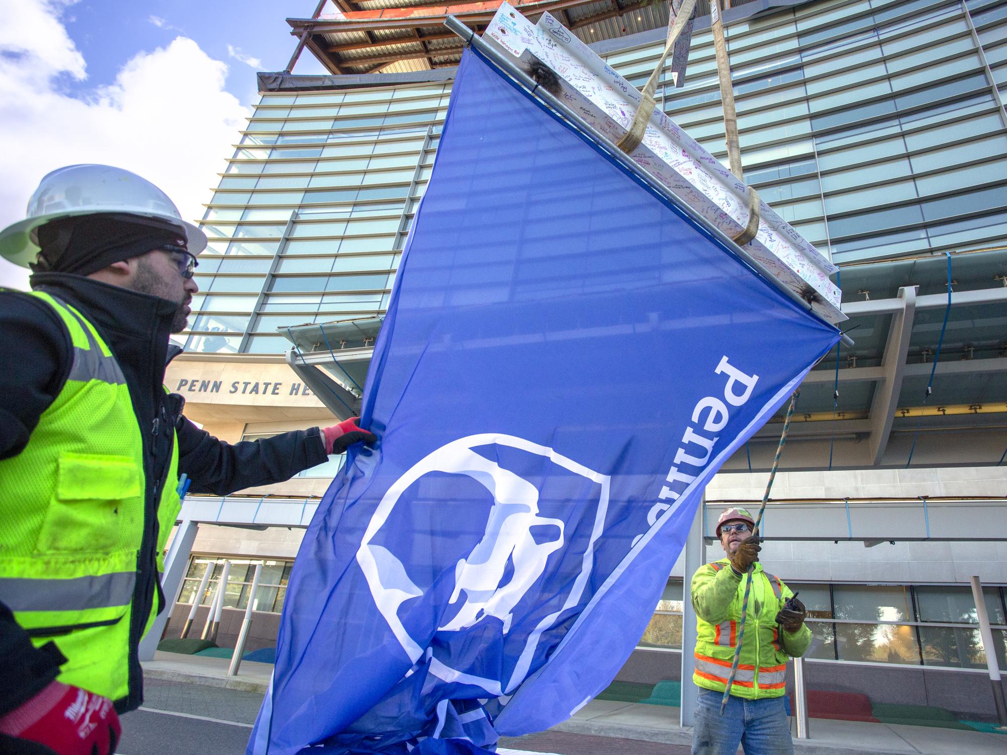 "Topping Off" ceremony at Penn State Children's Hospital