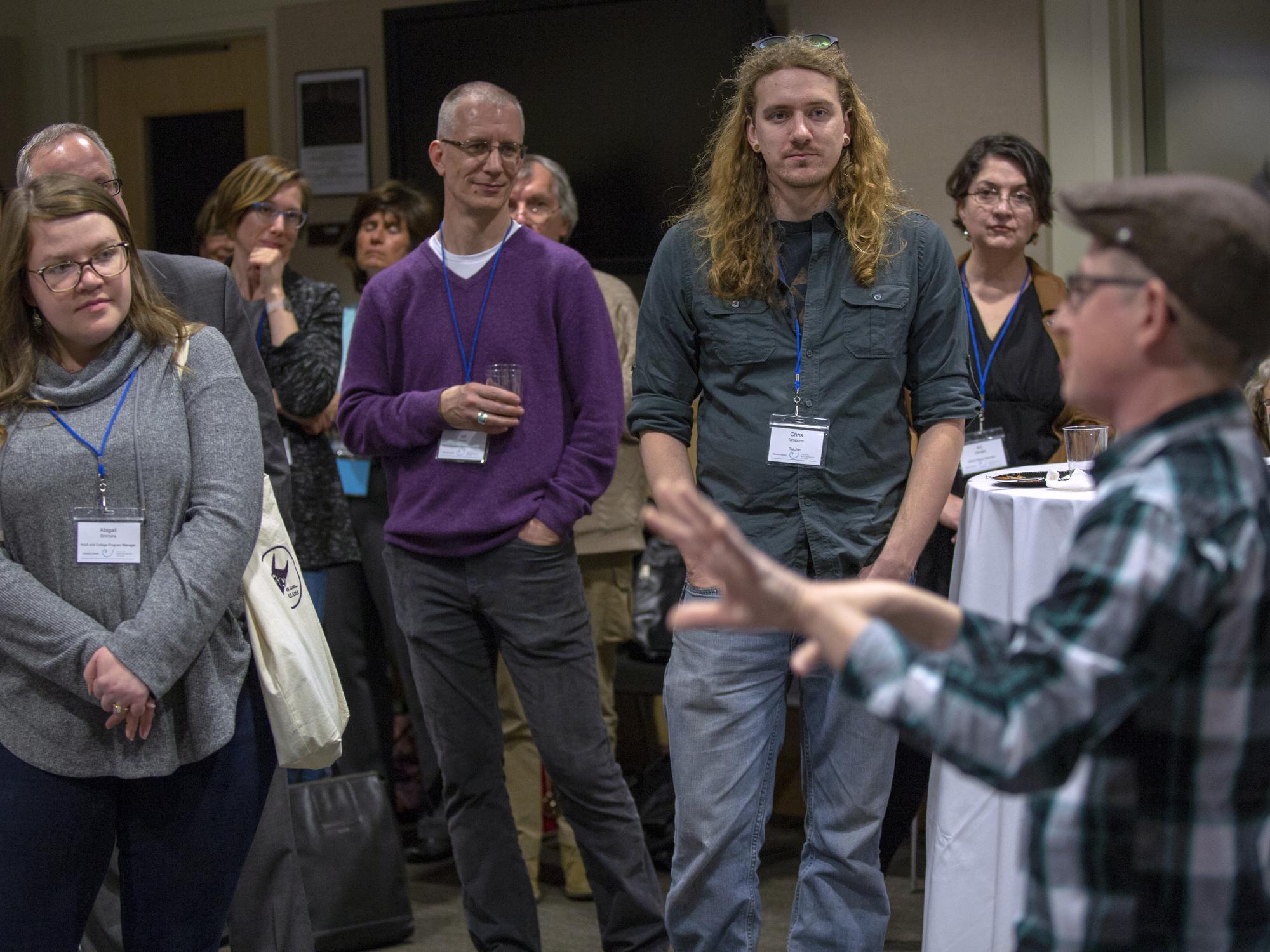 Art reception features "Stigma People"