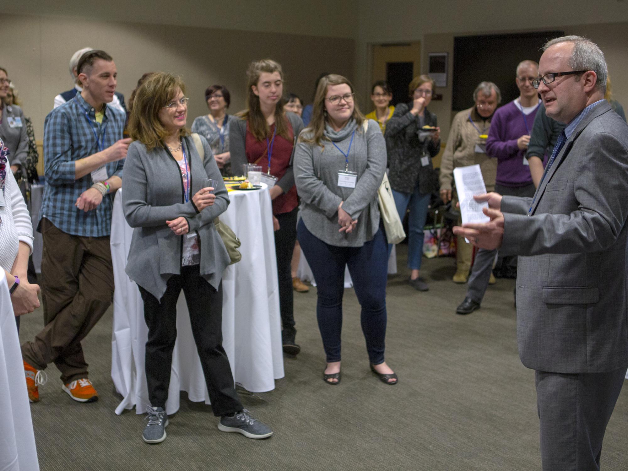 Art reception features "Stigma People"