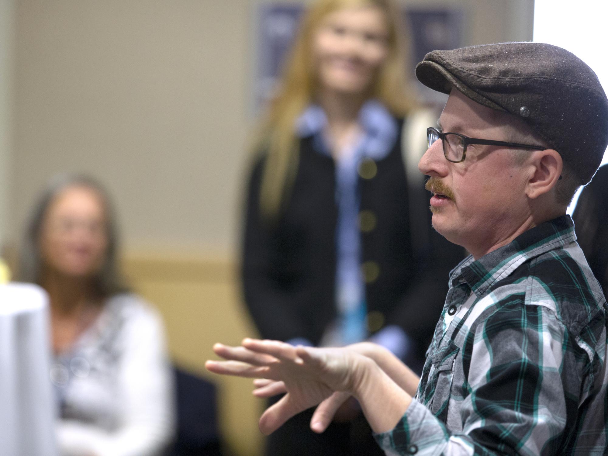 Art reception features "Stigma People"
