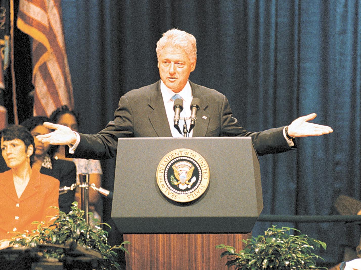 President Clinton speaks at the National Governors Association meeting 