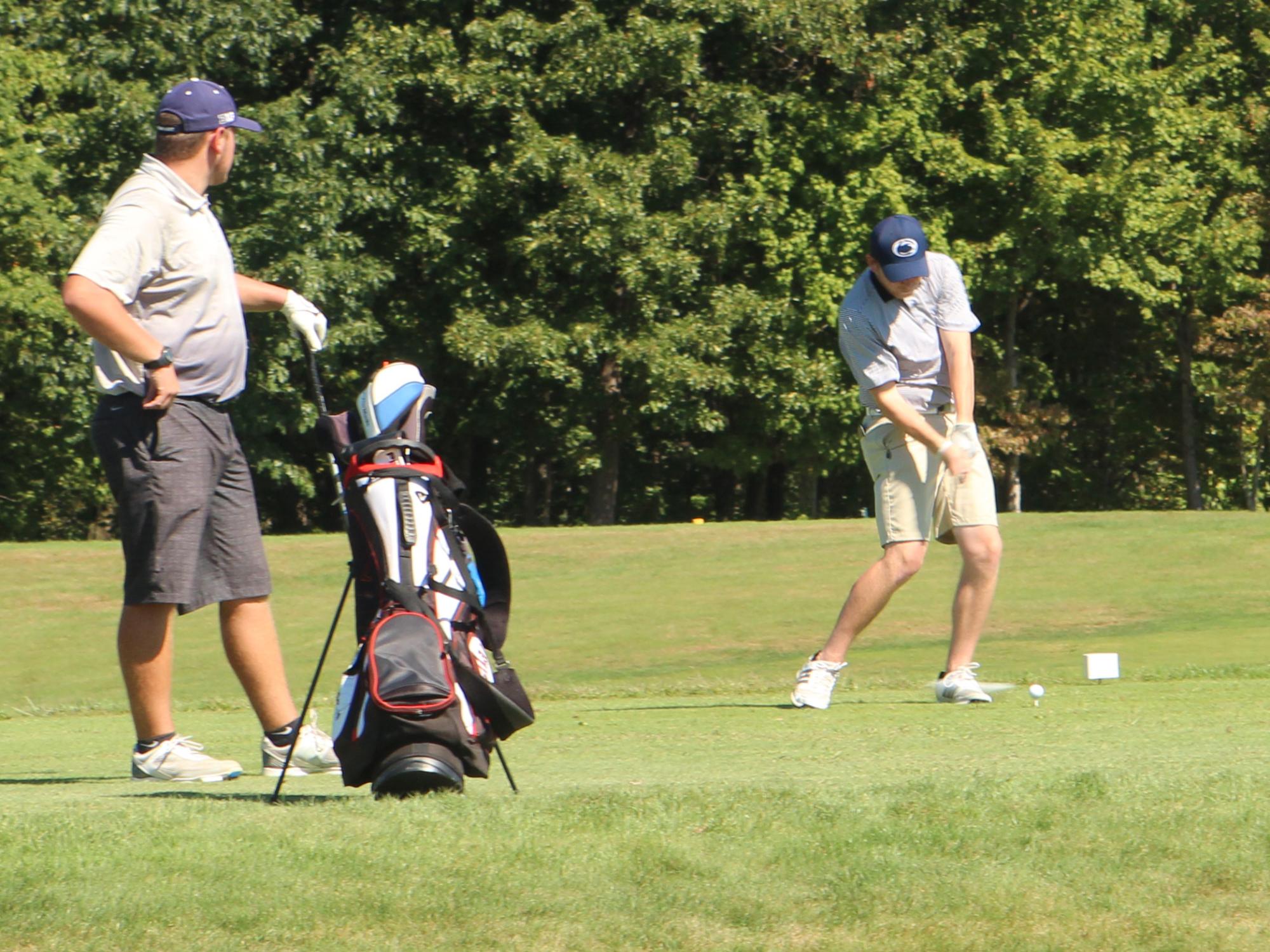 Campus golfer