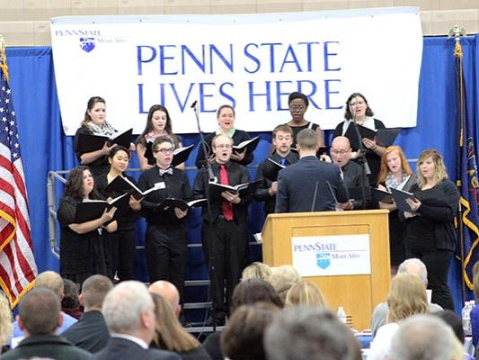 The Penn State Mont Alto Chorale, directed by David Bowman. 
