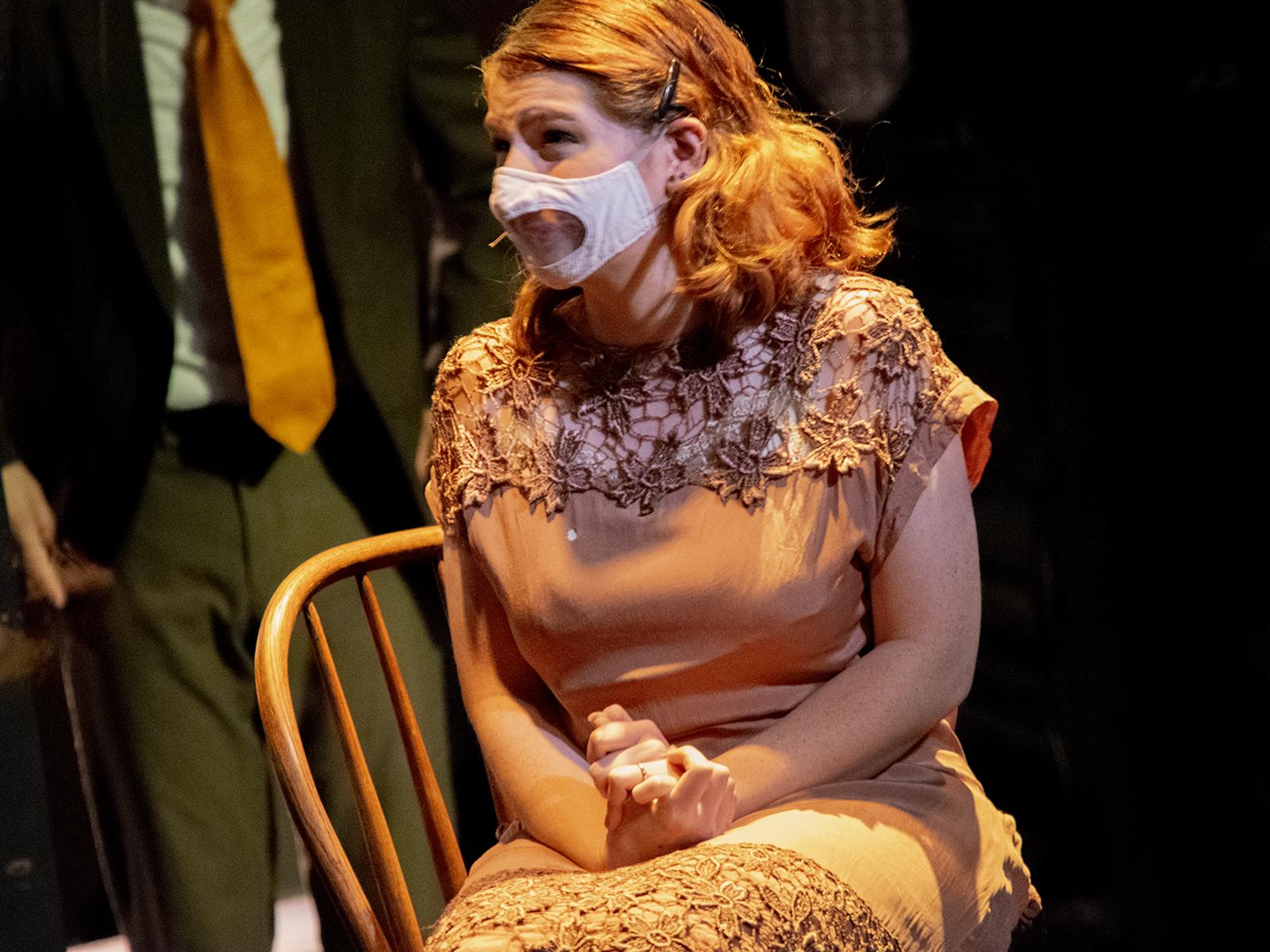 actress in face mask