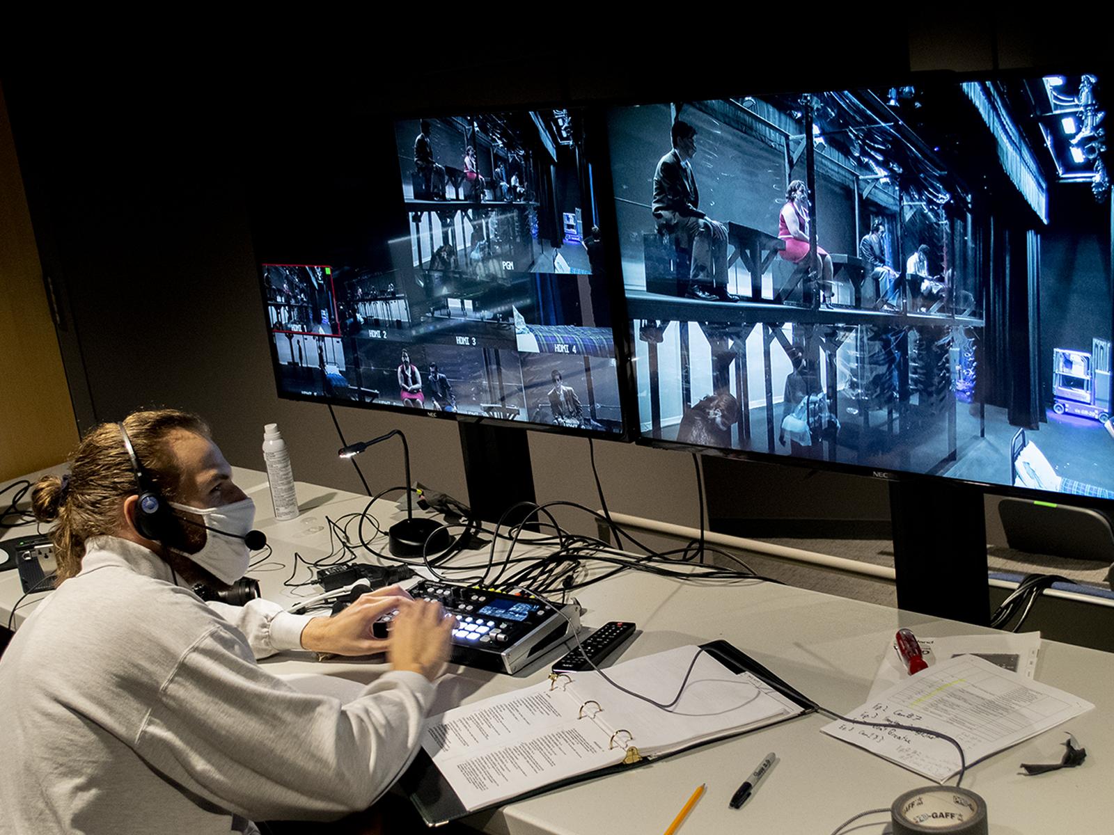 producer in production booth