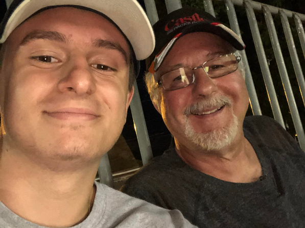 Nic Anzalone and his grandfather Denny Gross