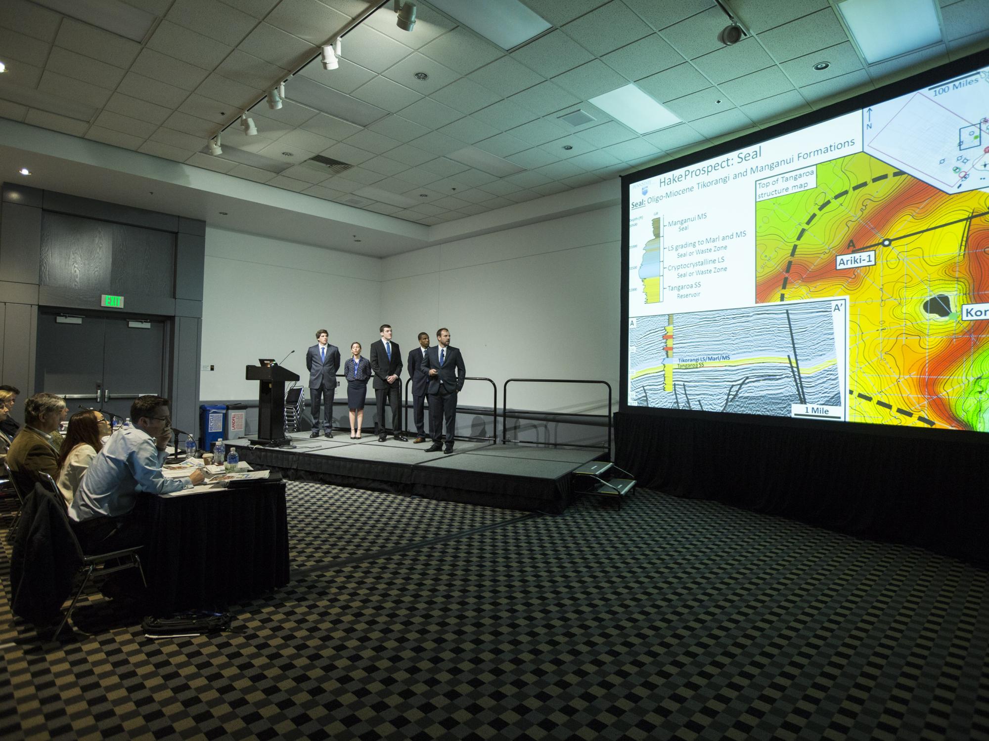 Penn State students presenting