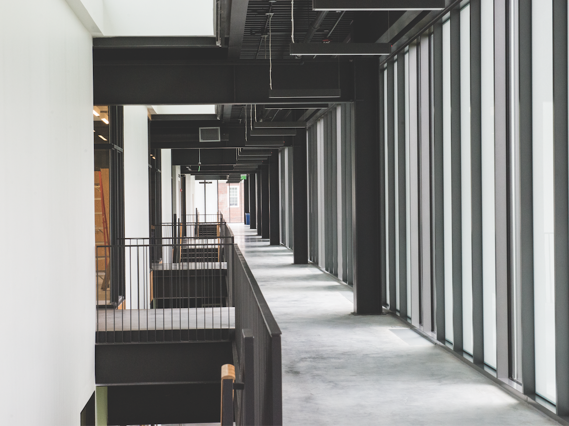 inside building 7R at the Navy Yard
