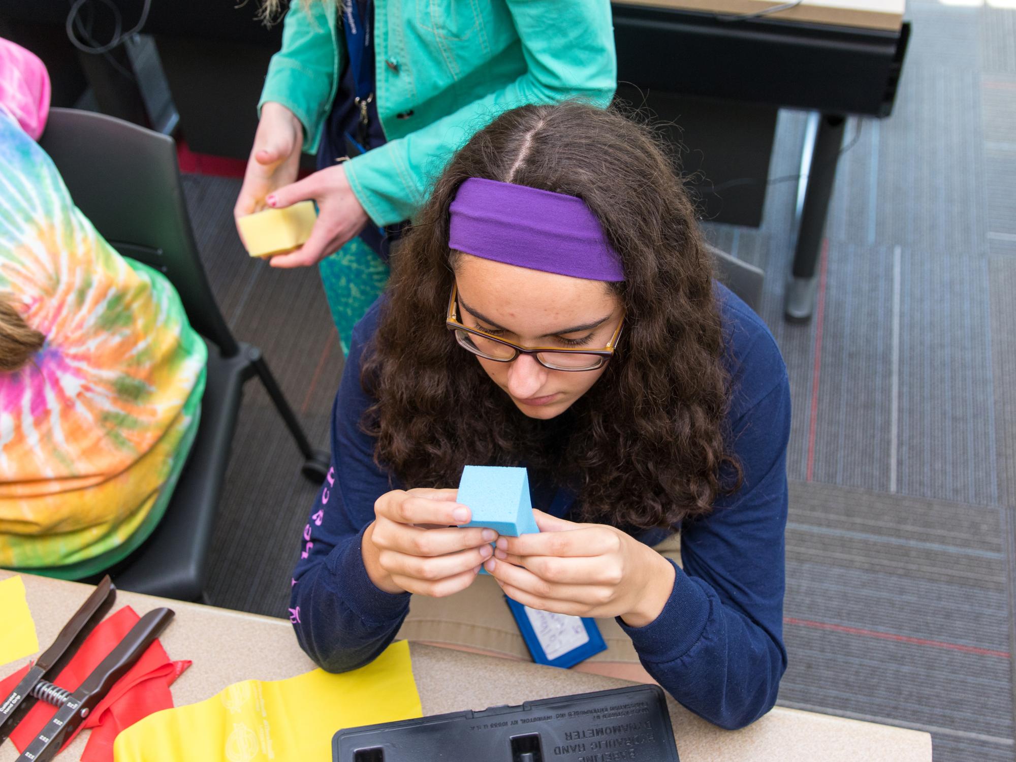 7th-grade girl explores Occupational Therapy