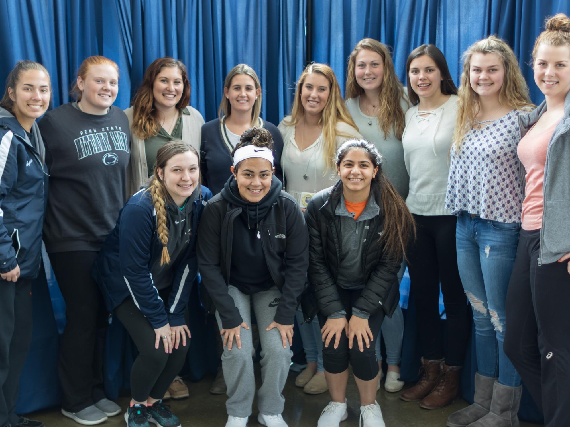 Penn State Brandywine's Bobbi Caprice and athletes